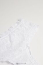 Underwear CA Intimissimi Women Lace Brazilian French Knickers 001-White DD6R6T1060 - Image 7
