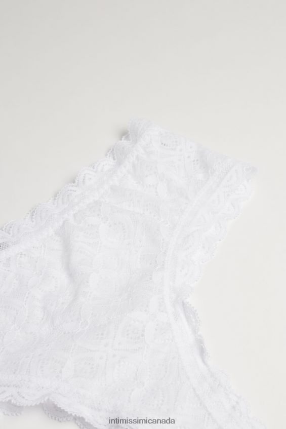 Underwear CA Intimissimi Women Lace Brazilian French Knickers 001-White DD6R6T1060 - Image 7