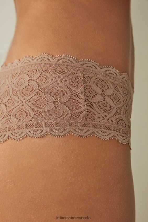 Underwear CA Intimissimi Women Lace Brazilian French Knickers 044-Soft Beige DD6R6T1052 - Image 4