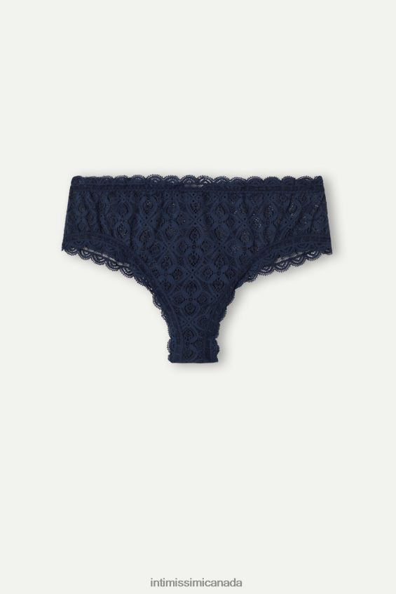 Underwear CA Intimissimi Women Lace Brazilian French Knickers 1467-Intense Blue DD6R6T1054 - Image 6