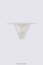 Underwear CA Intimissimi Women Lace Thong with Side Straps 347J-Ice Grey DD6R6T897 - Image 5