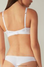 Underwear CA Intimissimi Women Lara Lace Triangle Bra 001-White DD6R6T668 - Image 5