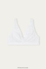 Underwear CA Intimissimi Women Lara Lace Triangle Bra 001-White DD6R6T668 - Image 6