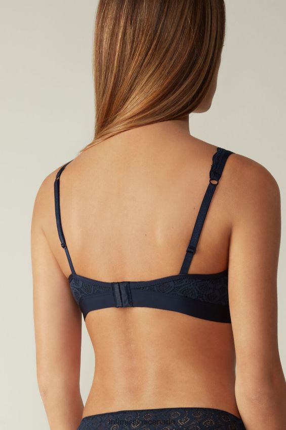 Underwear CA Intimissimi Women Lara Lace Triangle Bra 1467-Intense Blue DD6R6T669 - Image 5