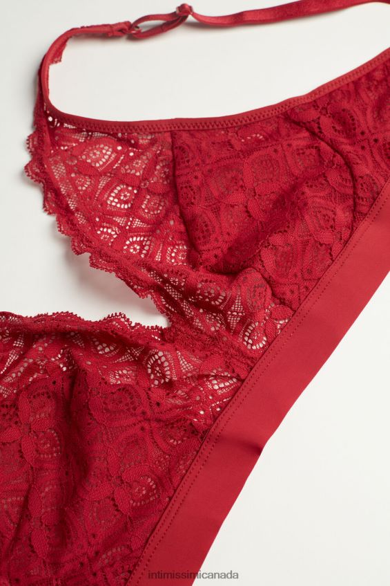 Underwear CA Intimissimi Women Lara Lace Triangle Bra 1473-Red DD6R6T664 - Image 7