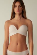Underwear CA Intimissimi Women Laura Microfibre Bandeau Bra 2280-Pink Silk DD6R6T812