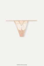 Underwear CA Intimissimi Women Lovely Day Thong with Side Straps 989I-Soft Beige/Talco DD6R6T1019 - Image 5