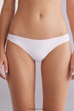 Underwear CA Intimissimi Women Low rise Cotton Knickers 001-White DD6R6T923