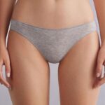 Underwear CA Intimissimi Women Low rise Cotton Knickers 031-Light Grey Melange DD6R6T921