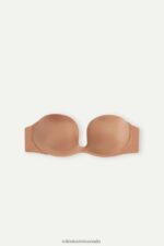 Underwear CA Intimissimi Women Monica Ultralight Microfibre Bandeau Bra 417I-Medium Beige DD6R6T656 - Image 6
