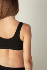 Underwear CA Intimissimi Women Natural Cotton Bra 019-Black DD6R6T757 - Image 4