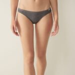 Underwear CA Intimissimi Women Natural Cotton Brazilian Panties 616I-Cloud Grey Blend DD6R6T1124