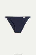 Underwear CA Intimissimi Women Natural Cotton Briefs with Side Straps 1467-Intense Blue DD6R6T1109 - Image 6