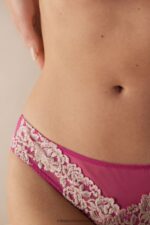 Underwear CA Intimissimi Women Pretty Flowers Brazilian Briefs 213J-Valentine Pink/Ivory DD6R6T970 - Image 3
