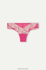 Underwear CA Intimissimi Women Pretty Flowers Brazilian Briefs 213J-Valentine Pink/Ivory DD6R6T970 - Image 5