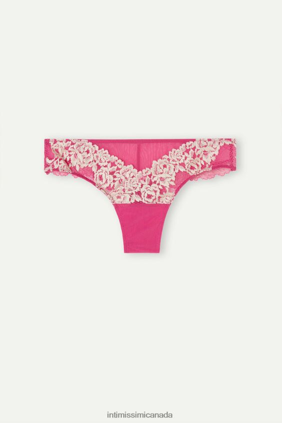 Underwear CA Intimissimi Women Pretty Flowers Brazilian Briefs 213J-Valentine Pink/Ivory DD6R6T970 - Image 5