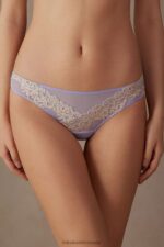Underwear CA Intimissimi Women Pretty Flowers Brazilian Briefs 214J-Sweet Lavender/Ivory DD6R6T960
