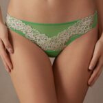 Underwear CA Intimissimi Women Pretty Flowers Brazilian Briefs 215J-Apple Mint/Ivory DD6R6T954