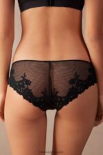 Underwear CA Intimissimi Women Pretty Flowers Briefs 019-Black DD6R6T1044 - Image 5