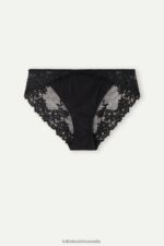 Underwear CA Intimissimi Women Pretty Flowers Briefs 019-Black DD6R6T1044 - Image 6