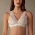 Underwear CA Intimissimi Women Pretty Flowers Lara Triangle Bra 2280-Pink Silk DD6R6T638