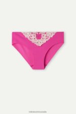 Underwear CA Intimissimi Women Pretty Flowers Seamless Cotton Briefs 213J-Valentine Pink/Ivory DD6R6T972 - Image 5