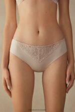 Underwear CA Intimissimi Women Pretty Flowers Seamless Cotton Briefs 2280-Pink Silk DD6R6T1016