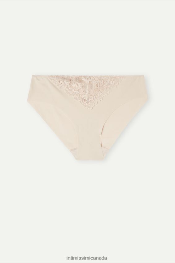 Underwear CA Intimissimi Women Pretty Flowers Seamless Cotton Briefs 2280-Pink Silk DD6R6T1016 - Image 5