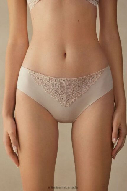 Underwear CA Intimissimi Women Pretty Flowers Seamless Cotton Briefs 2280-Pink Silk DD6R6T1016