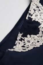 Underwear CA Intimissimi Women Pretty Flowers Seamless Cotton Briefs 347I-Deep Blue/Vanilla DD6R6T1151 - Image 7