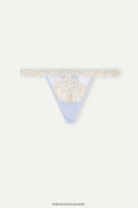 Underwear CA Intimissimi Women Pretty Flowers Thong with Side Straps 214J-Sweet Lavender/Ivory DD6R6T963 - Image 5