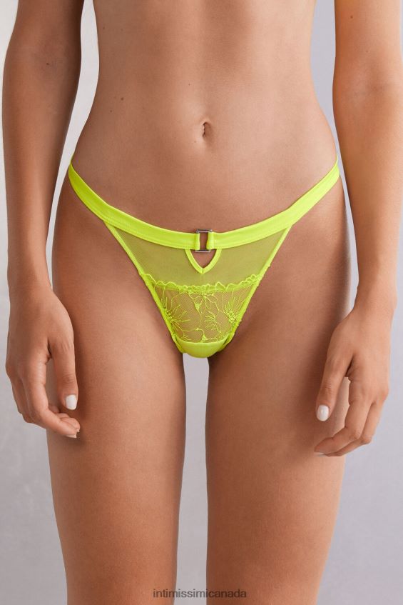 Underwear CA Intimissimi Women Pure Joy Brazilian Briefs 335J-Bright Yellow DD6R6T844 - Image 1