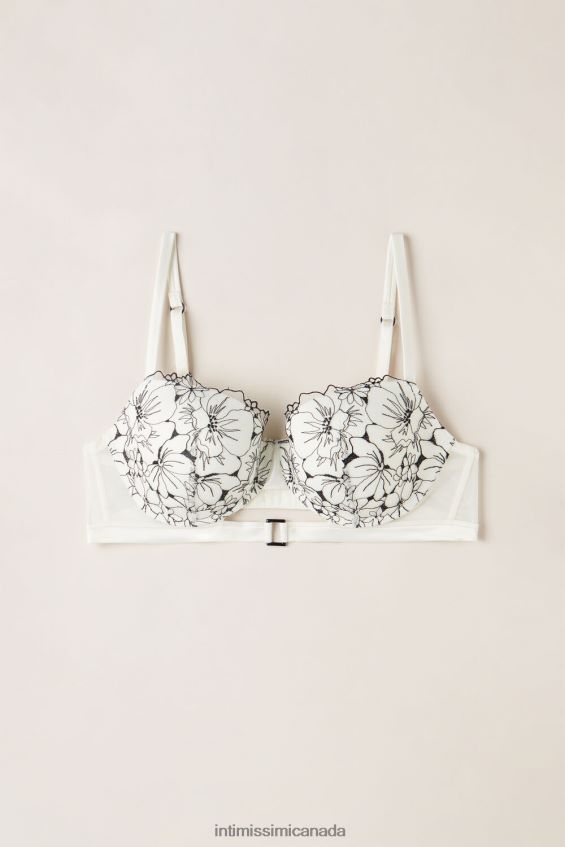 Underwear CA Intimissimi Women Pure Joy Sofia Balconette Bra 4718-Powder White/Black DD6R6T566 - Image 5