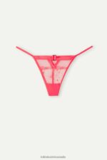Underwear CA Intimissimi Women Pure Joy Thong with Side Straps 209J-Lollipop Pink DD6R6T950 - Image 5