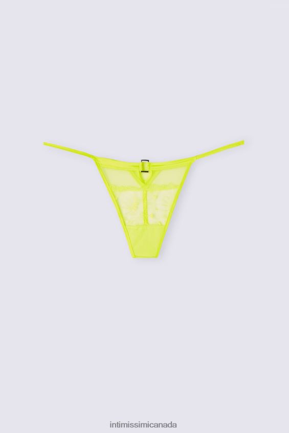 Underwear CA Intimissimi Women Pure Joy Thong with Side Straps 335J-Bright Yellow DD6R6T872 - Image 5