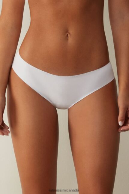 Underwear CA Intimissimi Women Raw-Cut Cotton Briefs 001-White DD6R6T1186