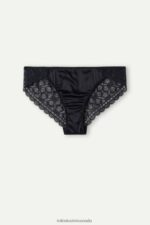 Underwear CA Intimissimi Women Silk and Lace Briefs 019-Black DD6R6T1132 - Image 6