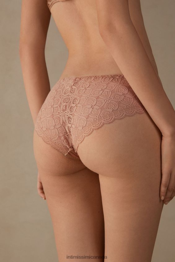 Underwear CA Intimissimi Women Silk and Lace Briefs 163I-Satin Pink DD6R6T1130 - Image 5