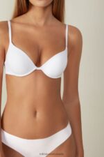 Underwear CA Intimissimi Women Simona Microfibre Super Push-Up Bra 001-White DD6R6T818
