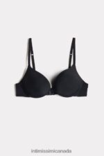 Underwear CA Intimissimi Women Simona Microfibre Super Push-Up Bra 019-Black DD6R6T817 - Image 6
