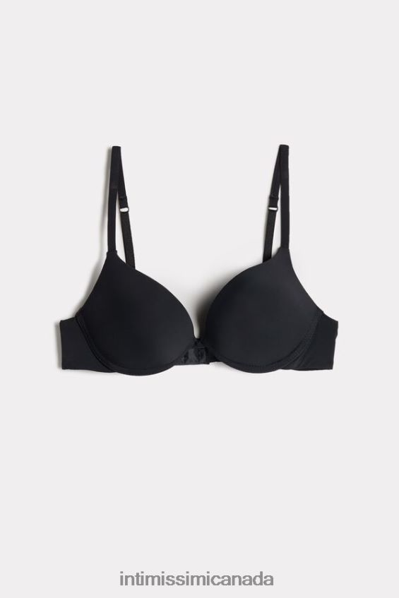 Underwear CA Intimissimi Women Simona Microfibre Super Push-Up Bra 019-Black DD6R6T817 - Image 6