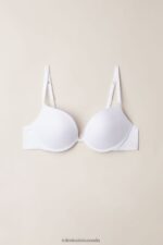 Underwear CA Intimissimi Women Simona Ultralight Microfibre Super Push-Up Bra 001-White DD6R6T504 - Image 5