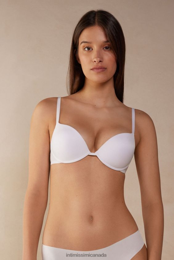Underwear CA Intimissimi Women Simona Ultralight Microfibre Super Push-Up Bra 001-White DD6R6T504 - Image 1