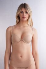 Underwear CA Intimissimi Women Simona Ultralight Microfibre Super Push-Up Bra 044-Soft Beige DD6R6T500