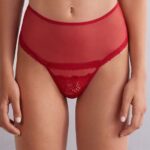 Underwear CA Intimissimi Women Sinful Fantasies High-Waisted French Knickers 9888-Sealing Wax Red DD6R6T849