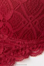 Underwear CA Intimissimi Women Sofia Lace Balconette Bra 1473-Red DD6R6T618 - Image 6