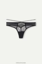 Underwear CA Intimissimi Women Steal the Show Thong 019-Black DD6R6T1002 - Image 5