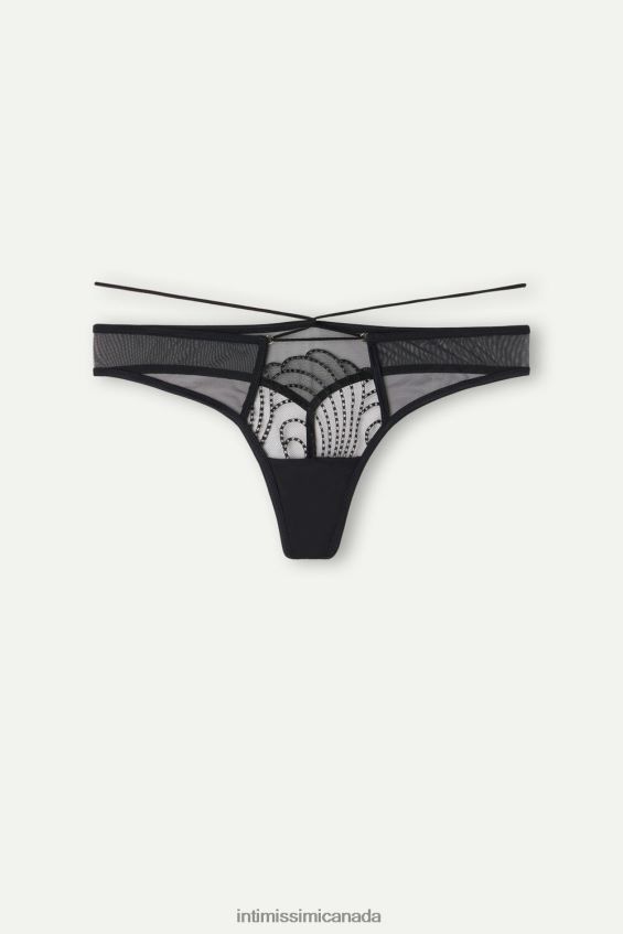 Underwear CA Intimissimi Women Steal the Show Thong 019-Black DD6R6T1002 - Image 5