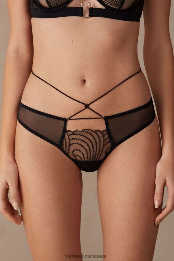 Underwear CA Intimissimi Women Steal the Show Thong 019-Black DD6R6T1002 - Image 1