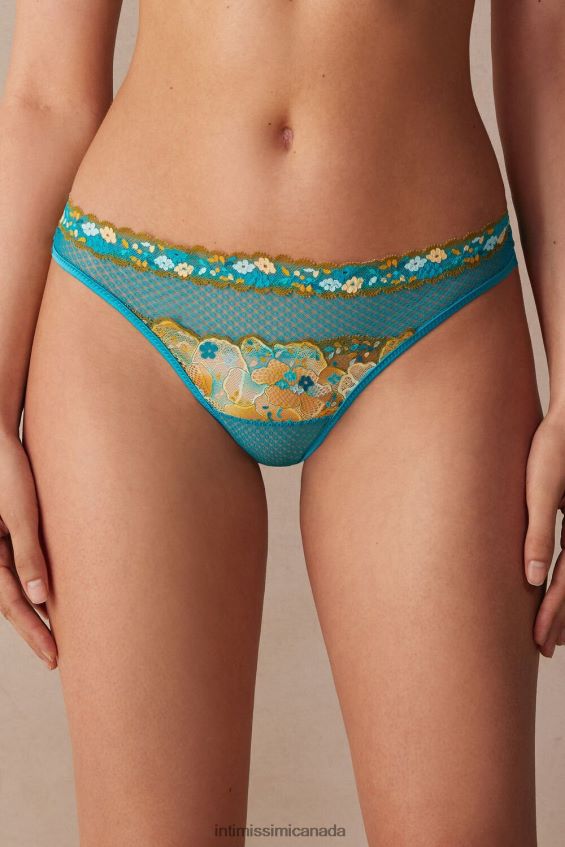 Underwear CA Intimissimi Women Summer Vibes Brazilian Briefs 236J-Summer Turquoise Blue DD6R6T927 - Image 1